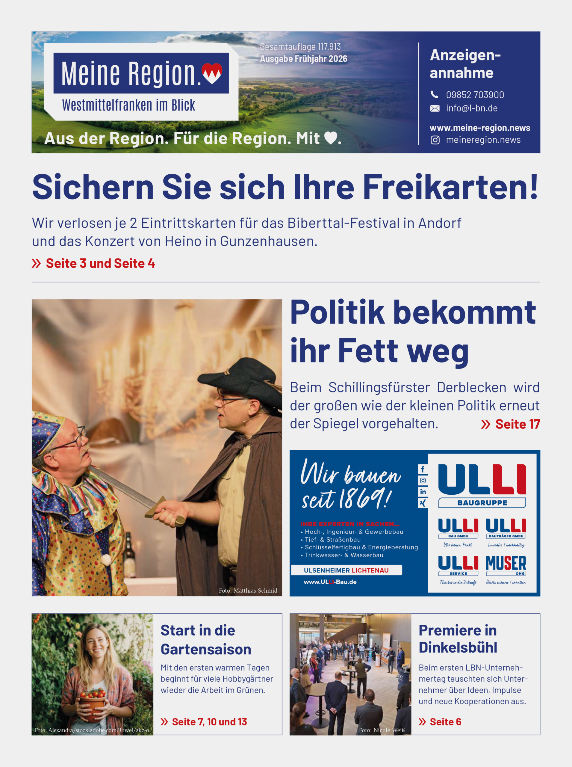 Titelseite Ausgabe 3 oben
